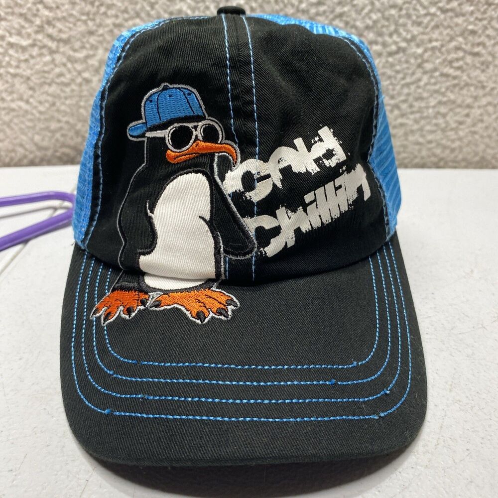 VINTAGE Sea World Hat Cap Snapback Trucker Blue White Adjustable Adult Mens